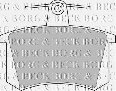 BORG & BECK bbp1503 -  Комплект тормозных колодок, дисковый тормоз
